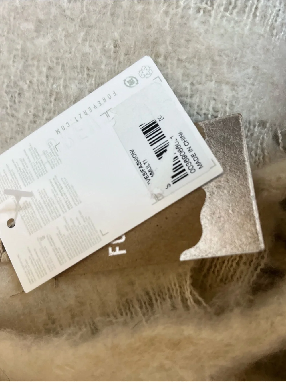 Forever 21 Scarf with Silver Foil Accent